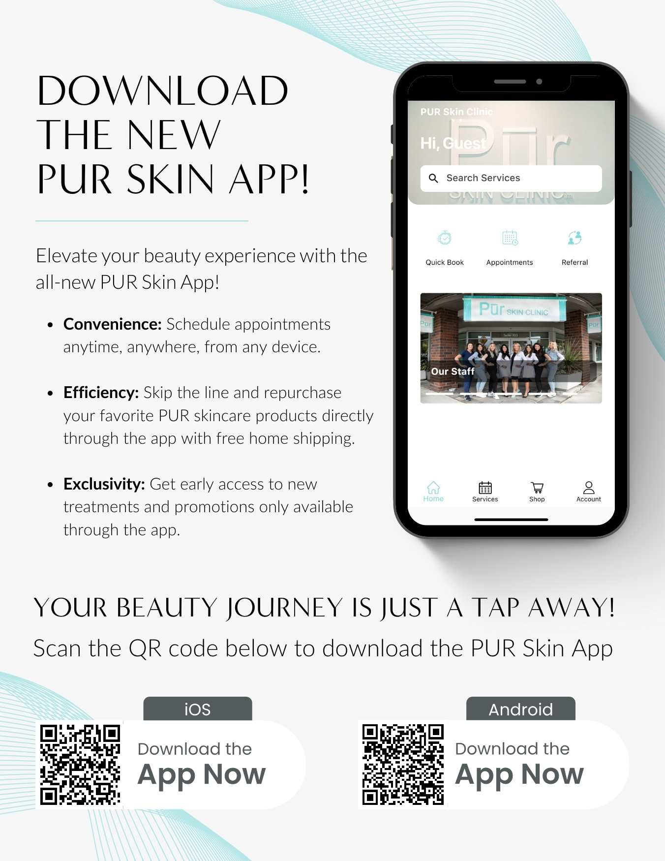 Download the Pur Skin Mobile App!